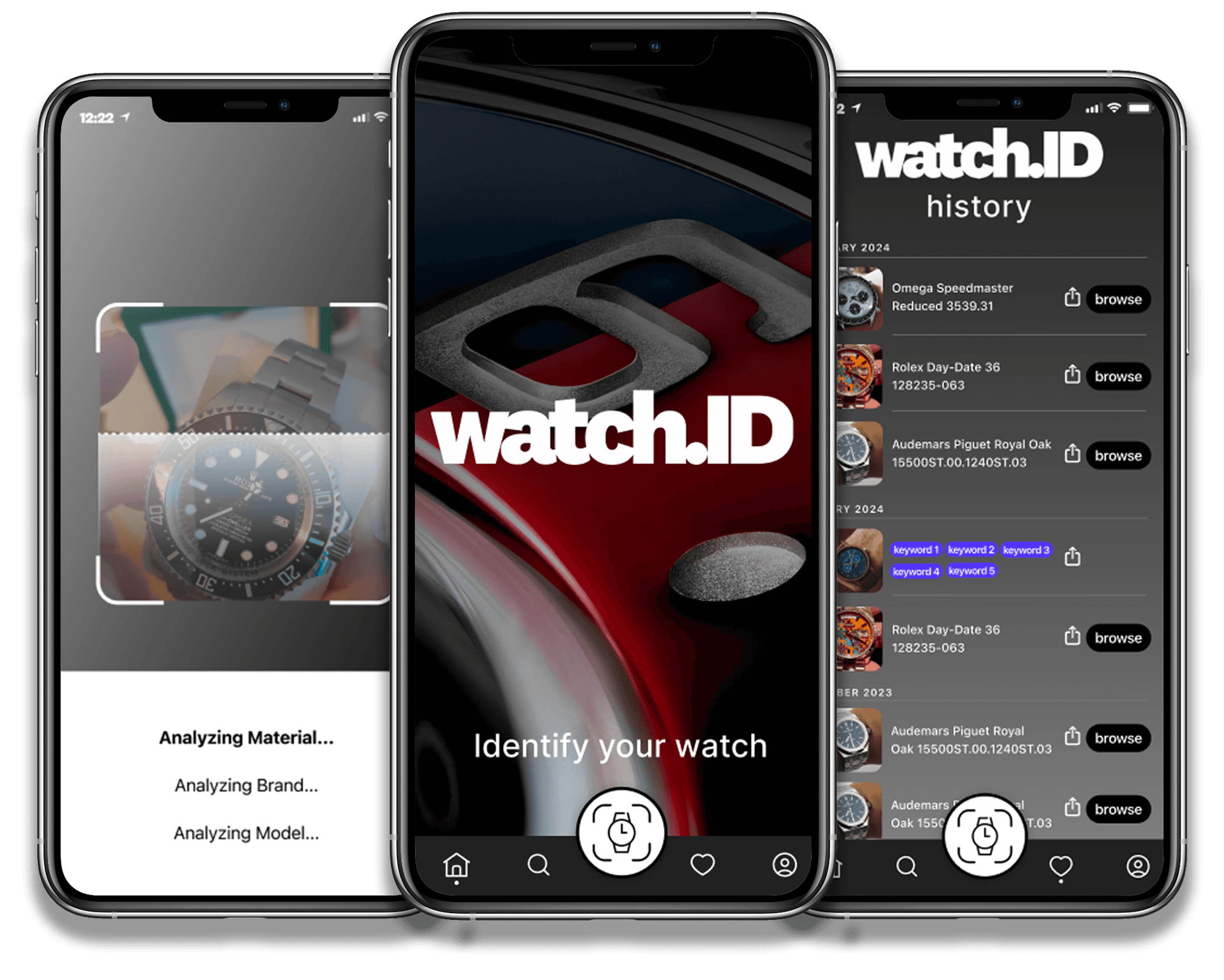 WatchID App Interface